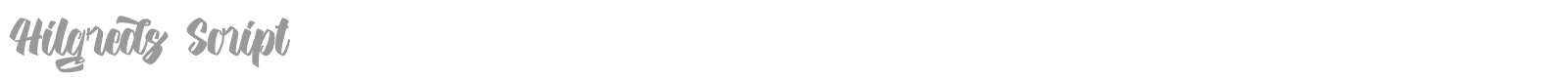 Hilgreds Script font preview